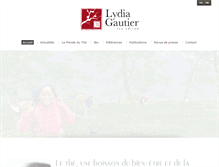 Tablet Screenshot of lydiagautier.com